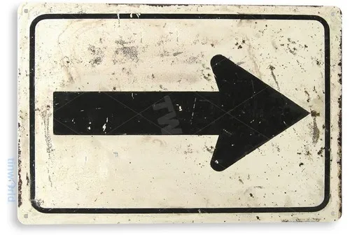 TIN SIGN Arrow Street Metal Décor Wall Art Kitchen Shop Cave A354