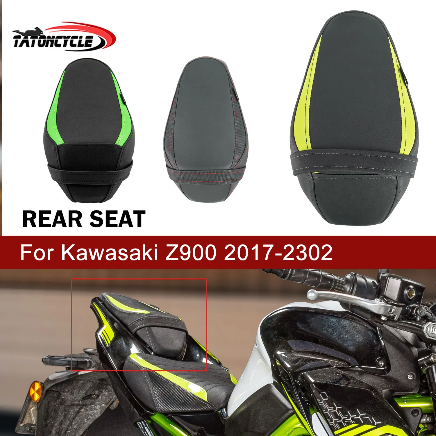 

Подушка заднего сиденья мотоцикла для Kawasaki Z900 ZR900F 2017-2024 2018 2019 2020, обтекатель пассажирского сиденья, обтекатель мотоцикла