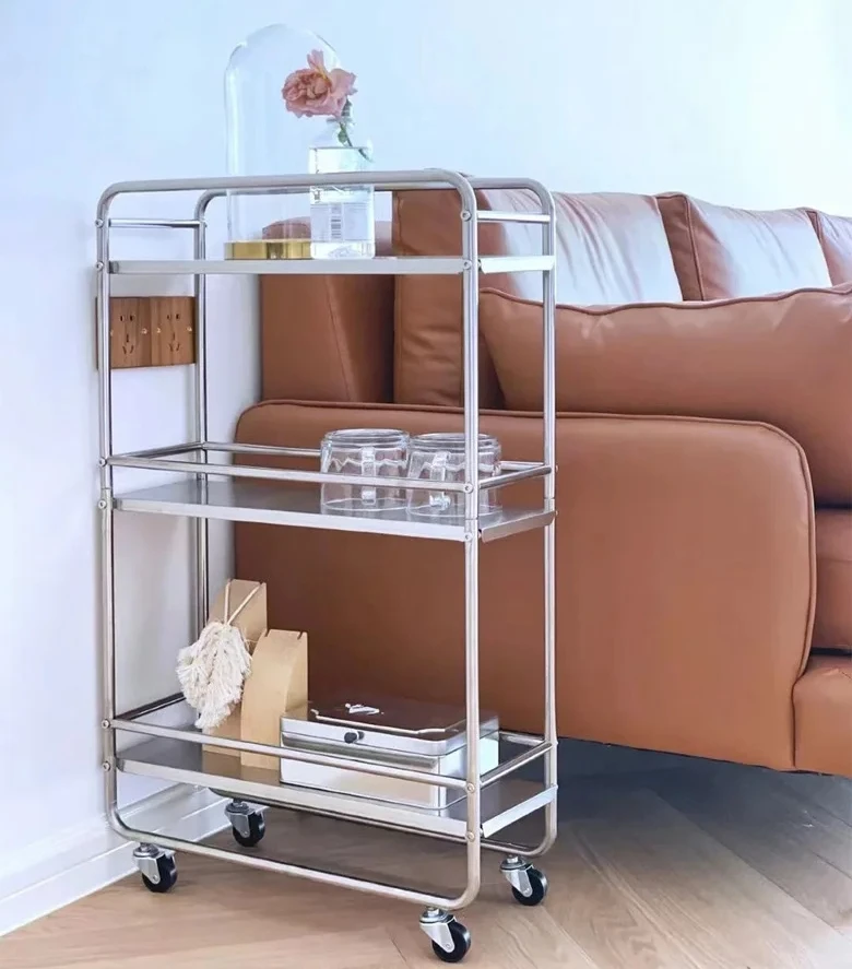 

Trolley Organizer Auxiliary Cart With Wheels Cabinets Kitchen For Beauty Salon Furniture Cupboards Rolling Storage Multi-purpose