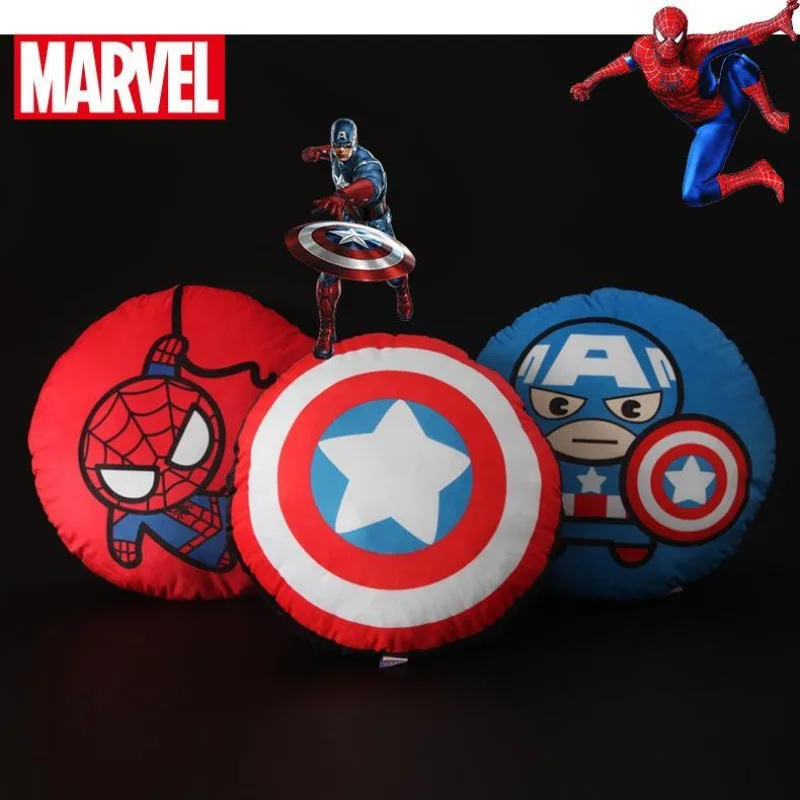 

Новый Marvel Капитан Америка Человек-Паук милый креативный Чиби аниме мультяшный дизайн автомобильная модная мягкая и удобная подушка
