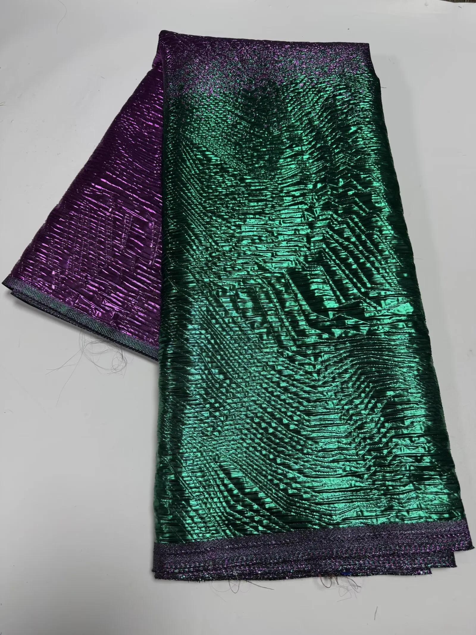 5Yards Brocade Jacquard Lace Fabric, Floral Pattern Design, 2025 African Ethnic Traditional Material For Evening Dress