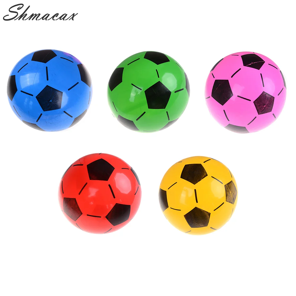 1PC Inflatable PVC Football Soccer Ball Kids Children Beach Pool Sports Ball Toy