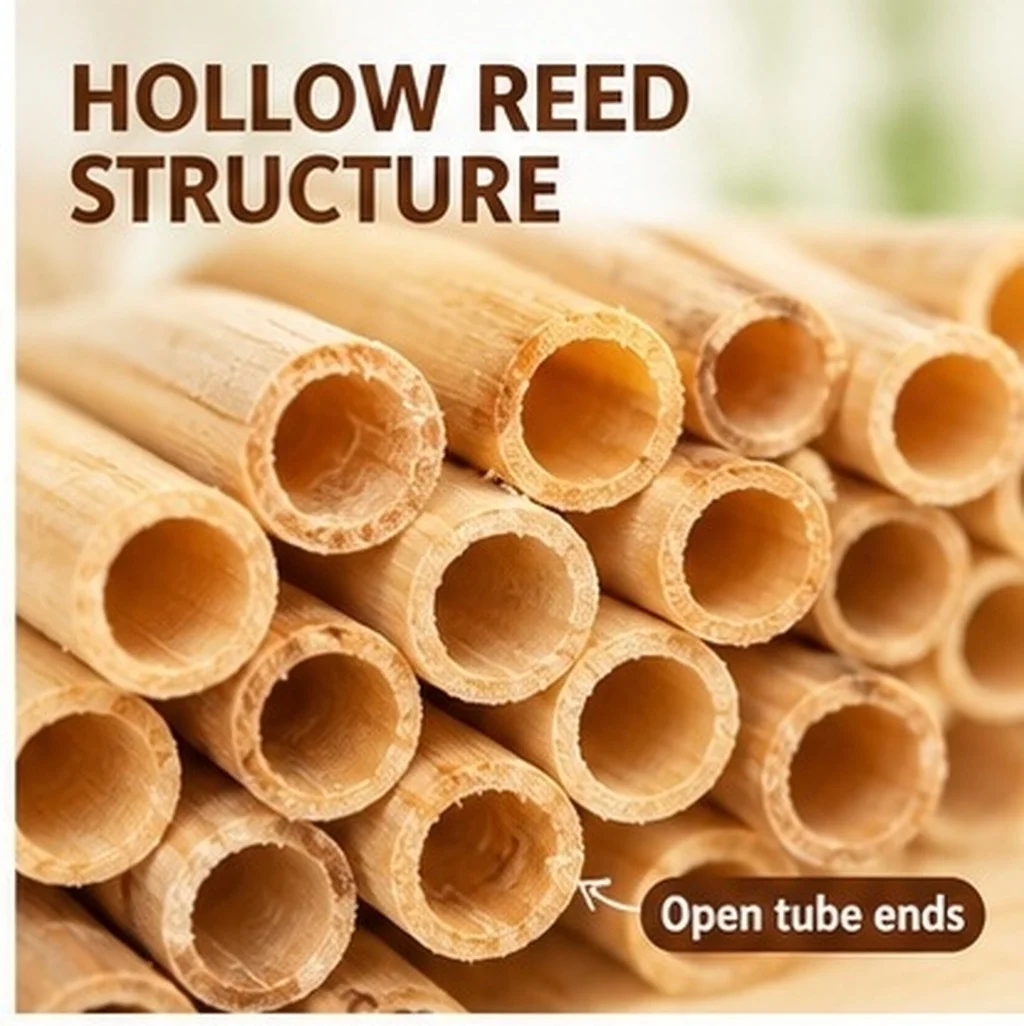 100 Pcs Bamboo Tube Pollination Bees Replacement Mason Bees reed Tubes Kit Refillable Reed Straws Disposable Beekeepers Process