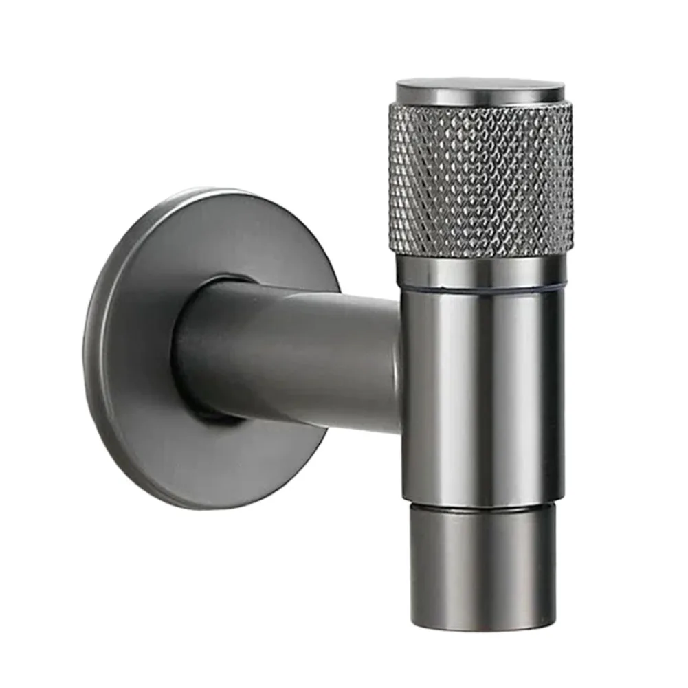 

Sleek Gray Finish Faucet Home Laundry Faucet Garden Faucet Outdoor Bathroom Faucet 304 Stainless Steel Construction