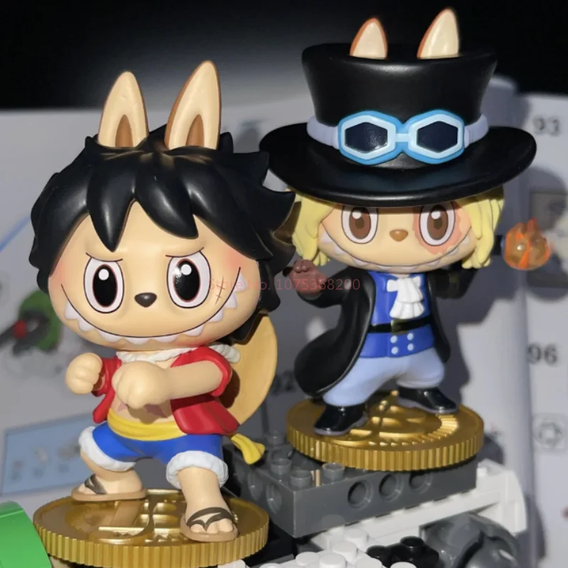 Original Labubu One Piece Figuren Monster Ruffy Zoro Messer handgemachte Modell Spielzeug handgemachte Modell Anime Kinder Geschenk Anpassung