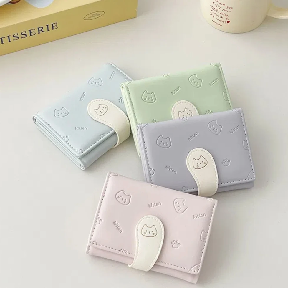 Pu Cute Cat Print C…