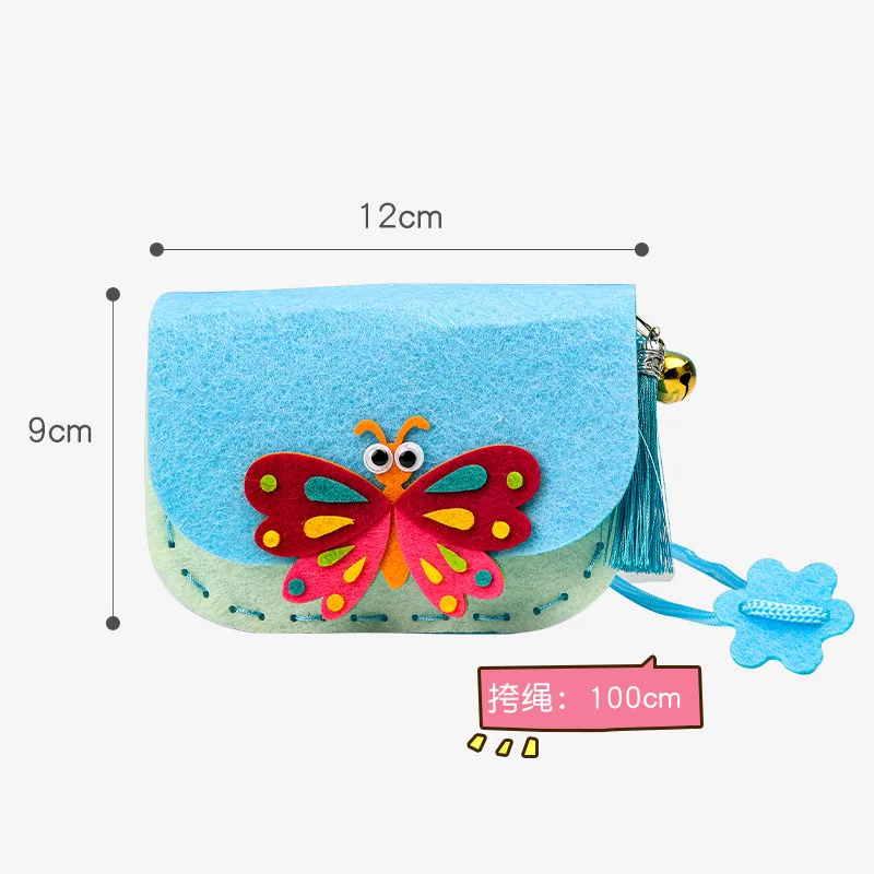 Children\'s DIY Handmade Non woven Bag Kindergarten Non woven Material Cartoon Animal Handmade Puzzle Toy Children\'s Day Gift