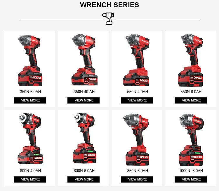 202521v Battery-powered Cordless Impact Wrench High Torque Mechanic Tools Power Wrenches