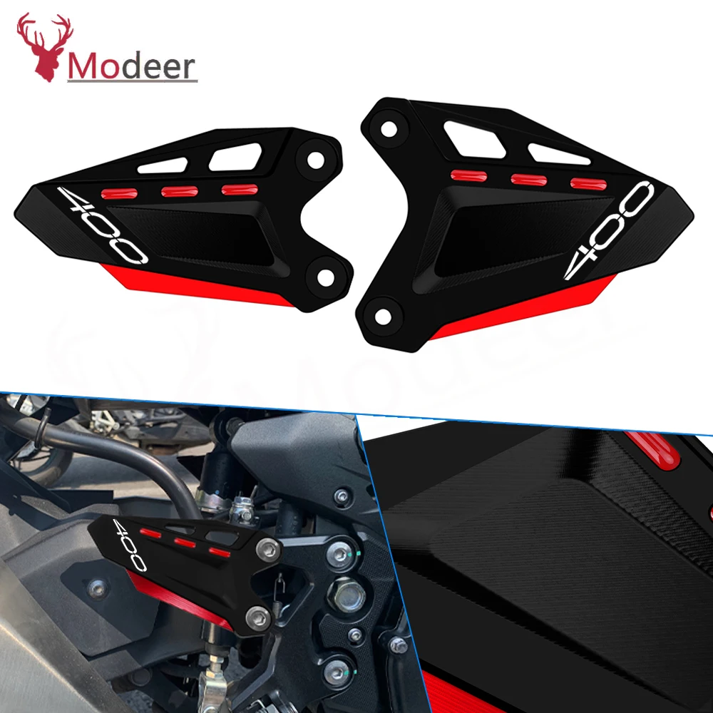 

For KAWASAKI Z400 Z 400 500 z 400 Z500 Motorcycle CNC Aluminum Heel Guard Foot Peg Rearset Plate Protector Accessories