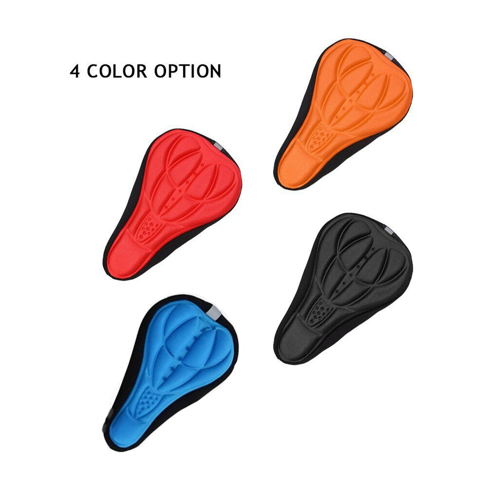 MTB Mountain Bike 3D Gel Pad Sponge Cushion Cover Cycling  Bicycle Saddle Seat Thickened Comfort Ultra Soft Cushion Breathable