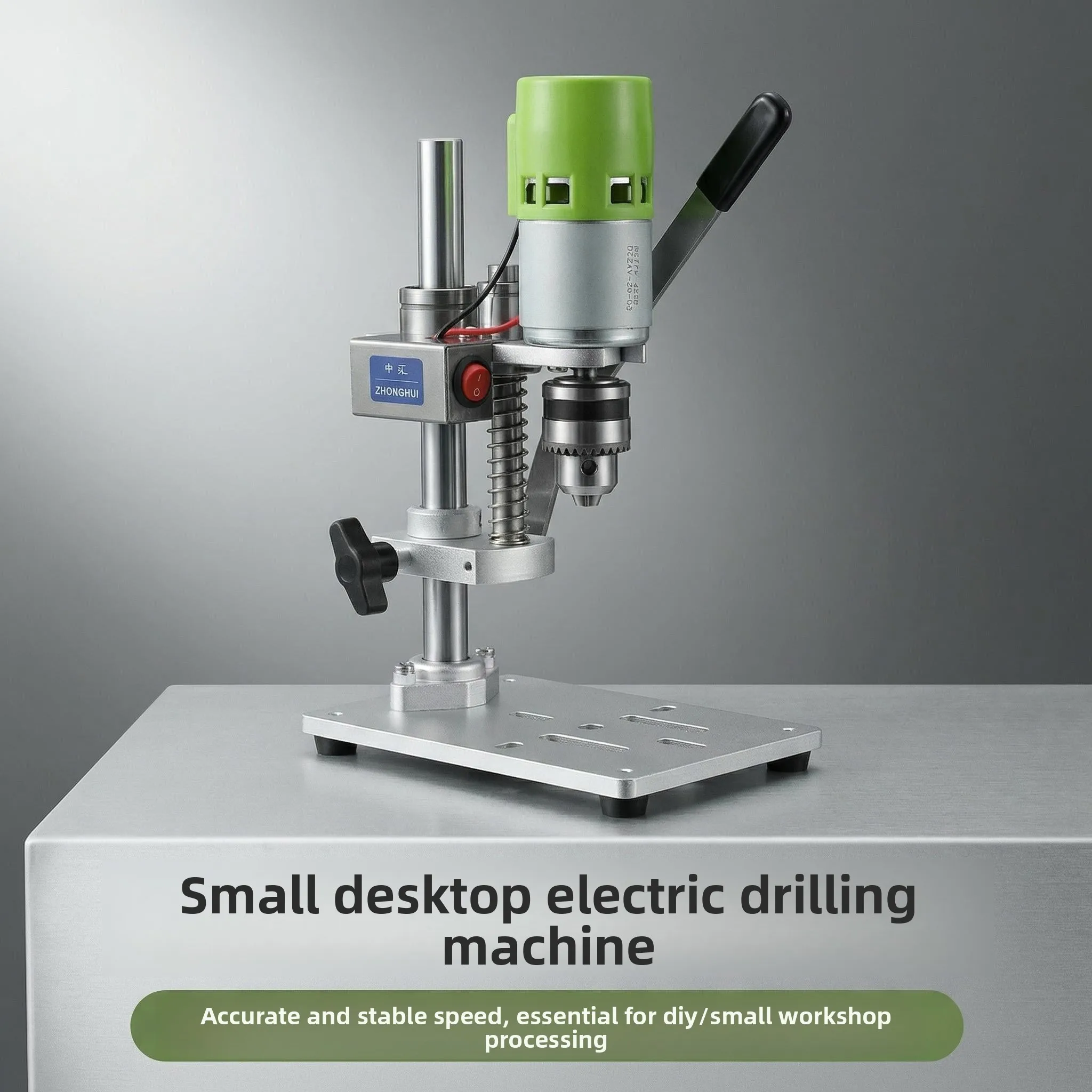 Desktop Mini Drill Press DIY Micro Drill Press Motor Mini Electric Drill JM802 Wood Drilling PCB Hole Making 775