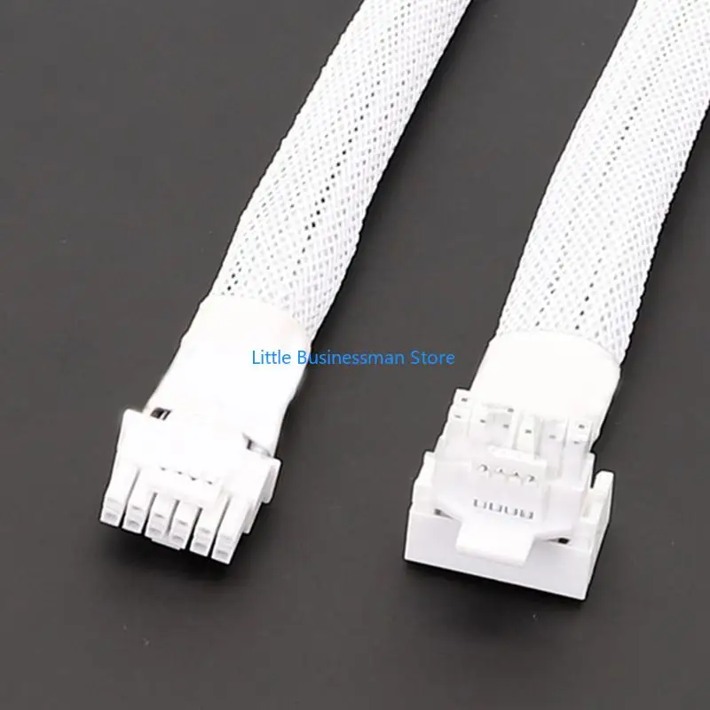 16Pin Male to PCIE 16-Pin Straight to Elbow Head Cable for RTX4080 and RTX4090 Series with Combs Streamlined Cable M76A