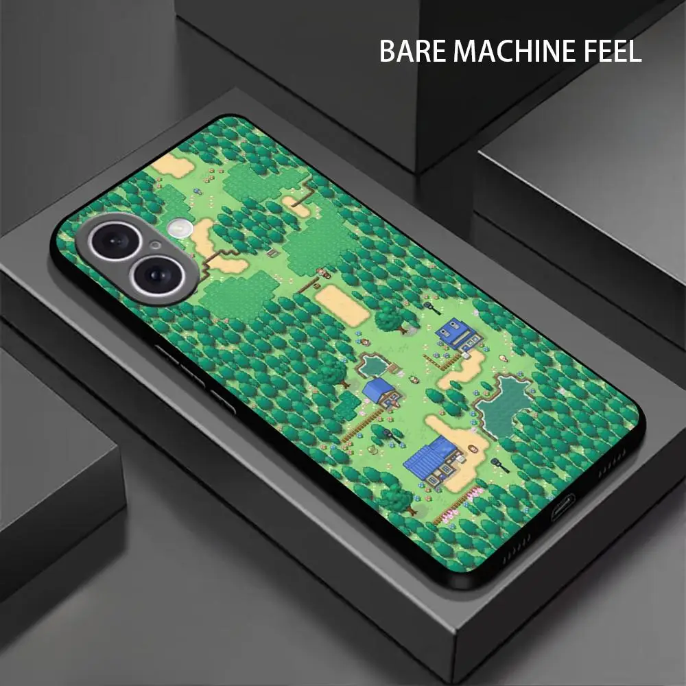 Stardew Valley Game Phone Case For iPhone 16 15 14 13 12 11 X XR XS 8 Plus Mini Pro Max Soft black Shockproof Cover