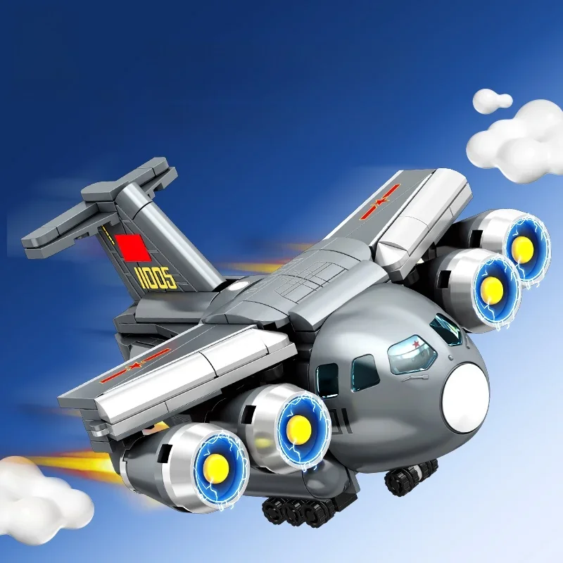 MOC Super Cute Q Version Helicopter Aircrt Model Assembly Children's Toy Eonal Building Blos Toy from China for Kids Gifts
