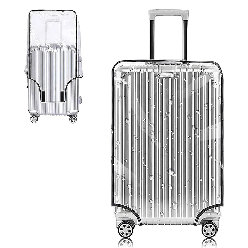 Transparent Pvc Luggage Protective Cover Wheeled Luggage Protective Cover Wear-Resistant Outer Cover Transparent Protective