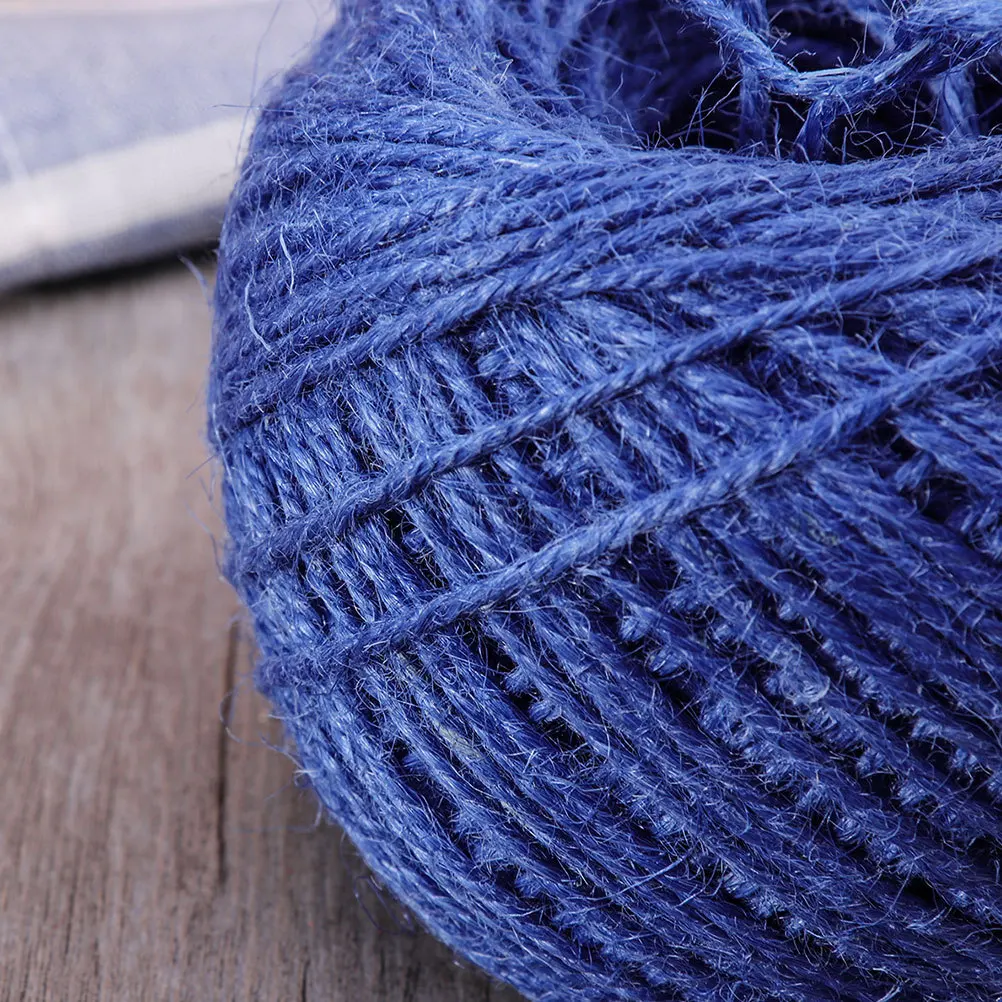 

3Pcs Colored Hemp Rope 2mm Natural Rope Green Lake Blue Royal Blue for Crafts Gardening Scrapbooking Wedding Decoration Bundling