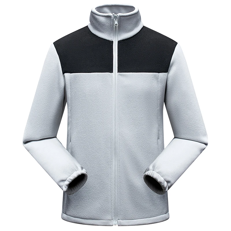 Chaqueta de forro Polar de terciopelo grueso para hombre y mujer, abrigo de cuello alto cálido, informal, deportes al aire libre, chaqueta de esquí, Invierno