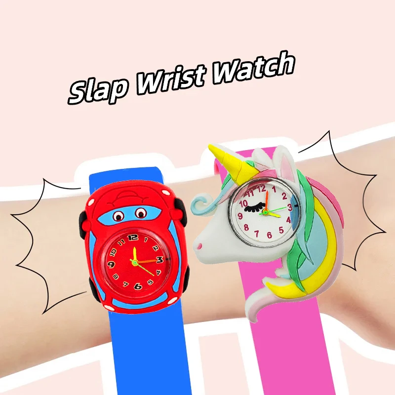 Cartoon Children Watches Baby Study Time Toy Bracelet Kids Digital Smart Watch for Boys Girls Birthday Gift Clock Free Battery