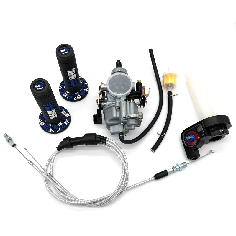 Motorcycle PZ30 Carburettor+Dual Cable+Grips Carb Kit For Keihin PZ30 Carburettor 175CC/200CC/250CC VM26 TTR CB CG Carburettor