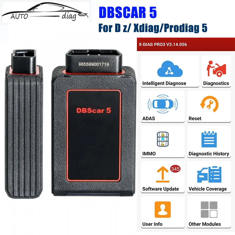 

Launch X431 DBSCAR5 With Tablet DBSCAR 5 Bluetooth Connector OBD2 Diagnostic Tool For Android Phone/Tablet Pk THINKDIAG&GOLO PRO