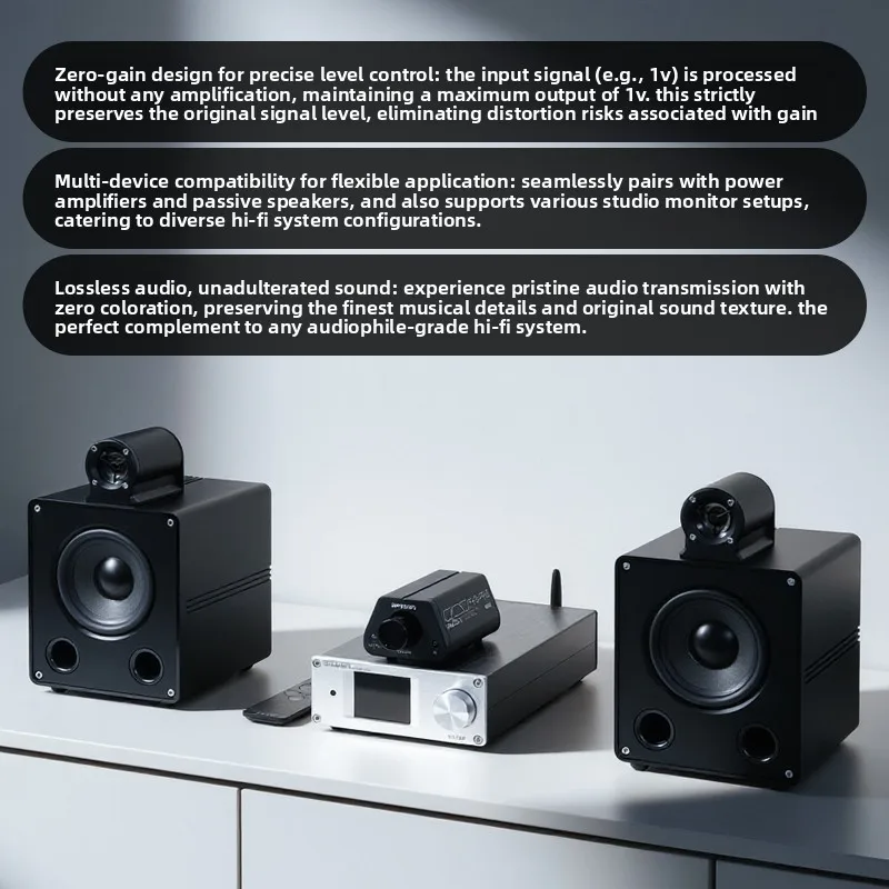 

Weiliang audio brzhifi high-precision passive preamp fv3-pro with remote volume control for active speakers and power amplifiers