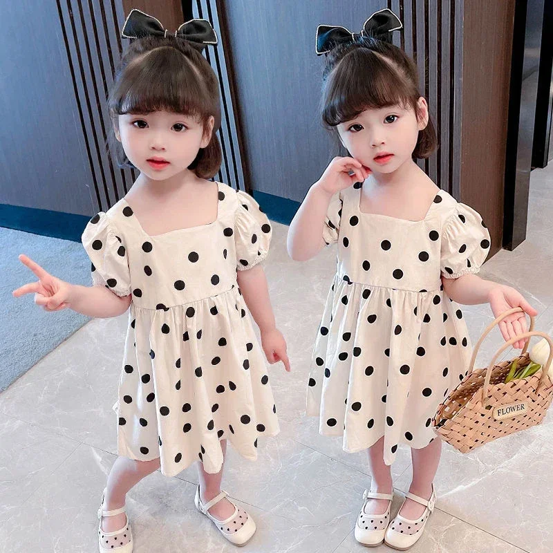 Summer Baby Girl Clothes Hubble-bubble Sleeve Princess Dress Popular Hot Style Vestidos