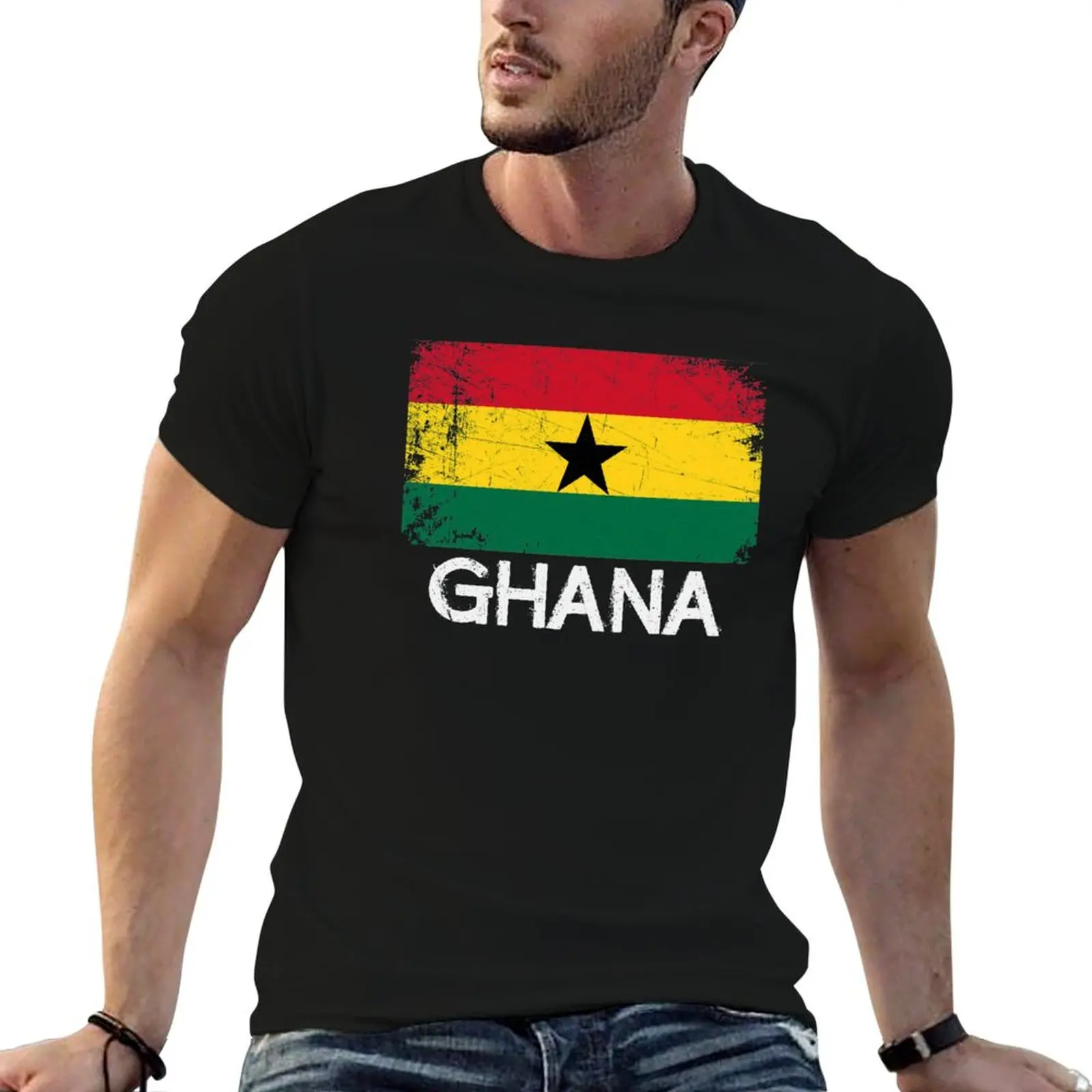 

Ghanaian Flag Design | Vintage Made In Ghana Gift T-Shirt t shirt man designer man graphic t shirt T-Shirt