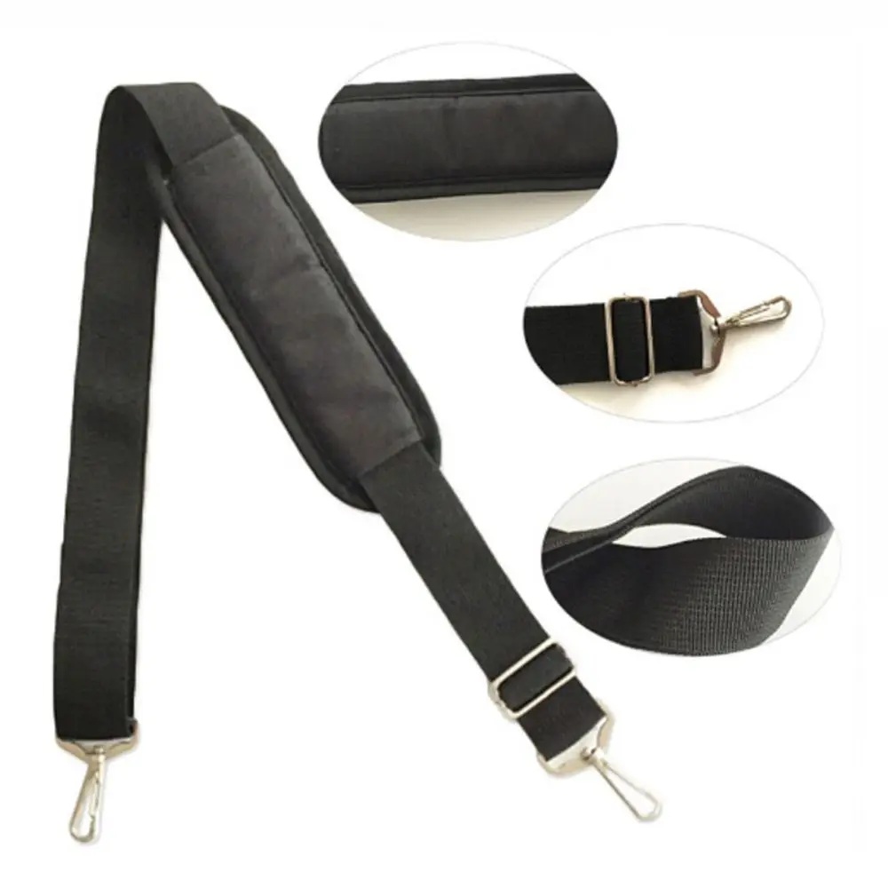 1PC Detachable Band Nylon Bag Strap 145cm Black Handbag Belts Adjustable Shoulder Strap Laptop Bag