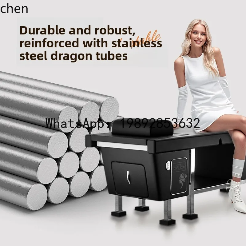 YFY Head Therapy Shampoo Bed Water Circulation Heater Beauty Bed Integrated Hair Salon Water Circulation System 4