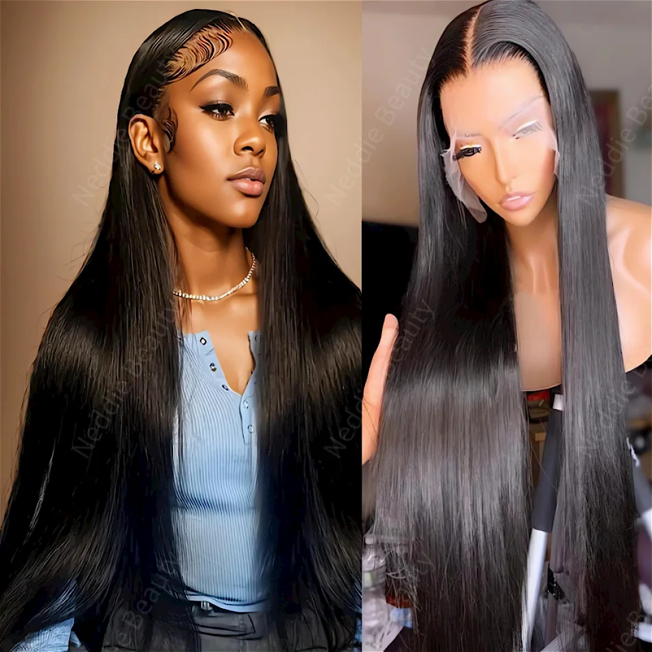 

13X6 HD Lace Frontal Wig 30 40 Inch Straight 100% Natural Choice Human Hair PrePlucked Brazilian Cheap Wigs On Sale Clearance