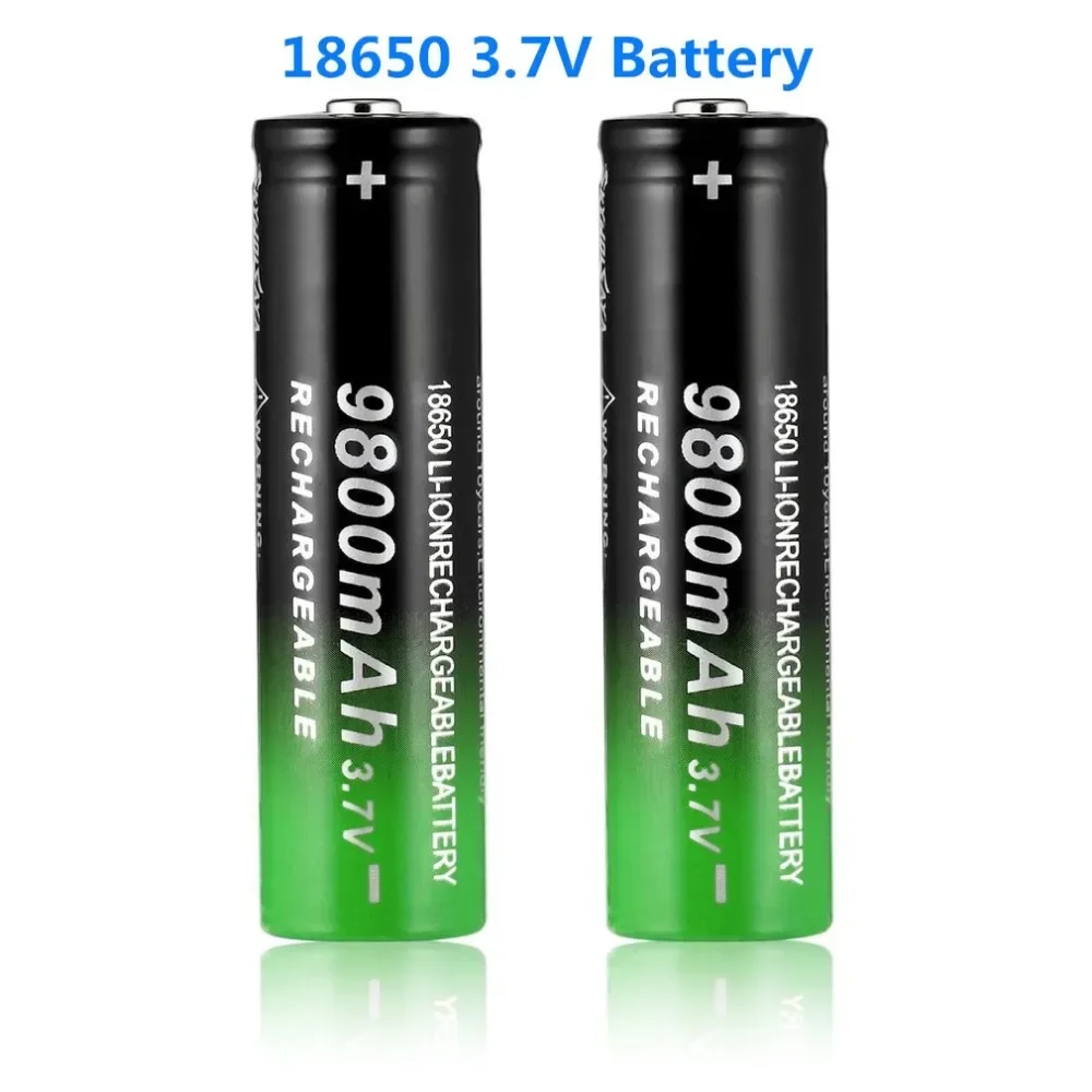 18650 flashlight 3.7V 9800mah rechargeable battery lithium ion rechargeable battery for flashlight headlamp