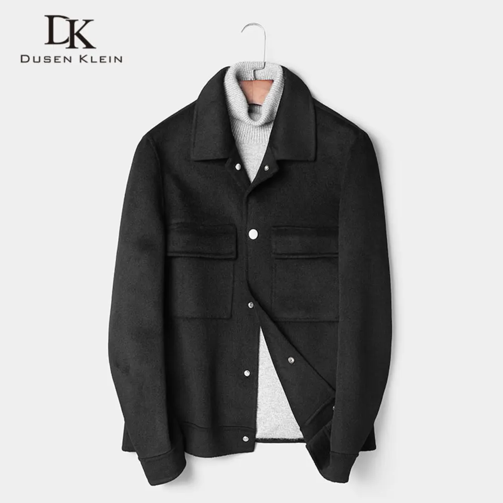 

Wool Men Winter Woolen Jackets Casual Warm Coat 2024 New 8817