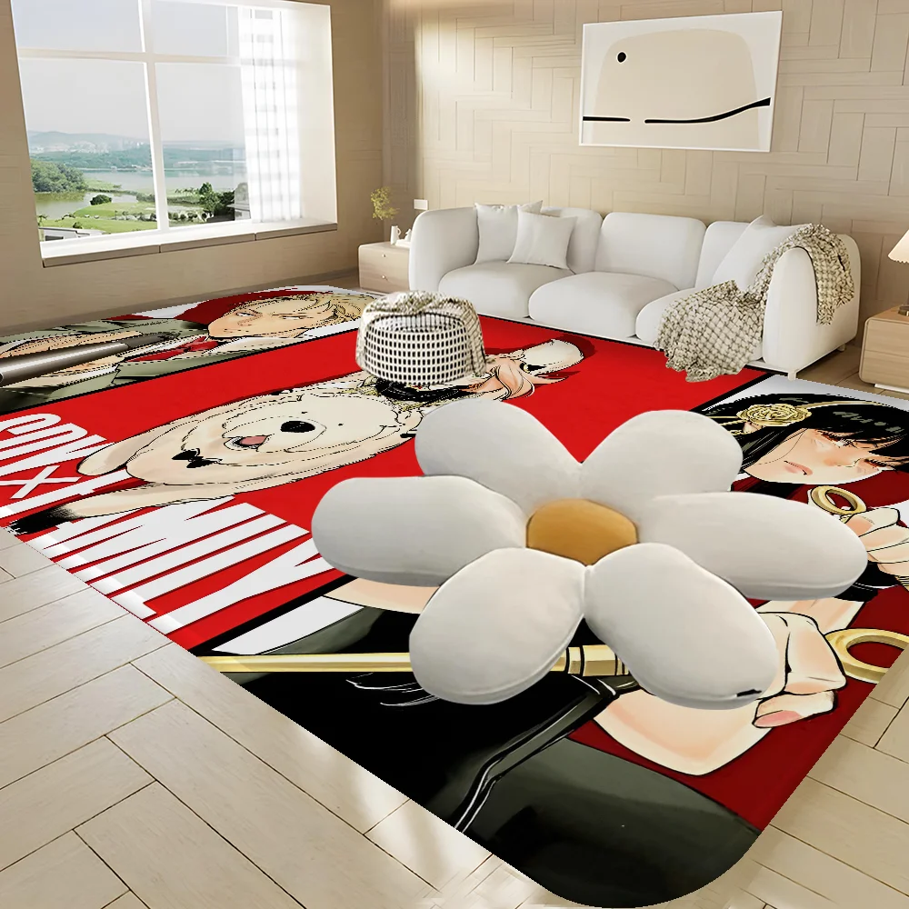 Alfombras largas de Anime SPY X FAMILY, alfombras modernas antideslizantes más baratas para sala de estar, balcón, alfombras impresas para mesita de noche