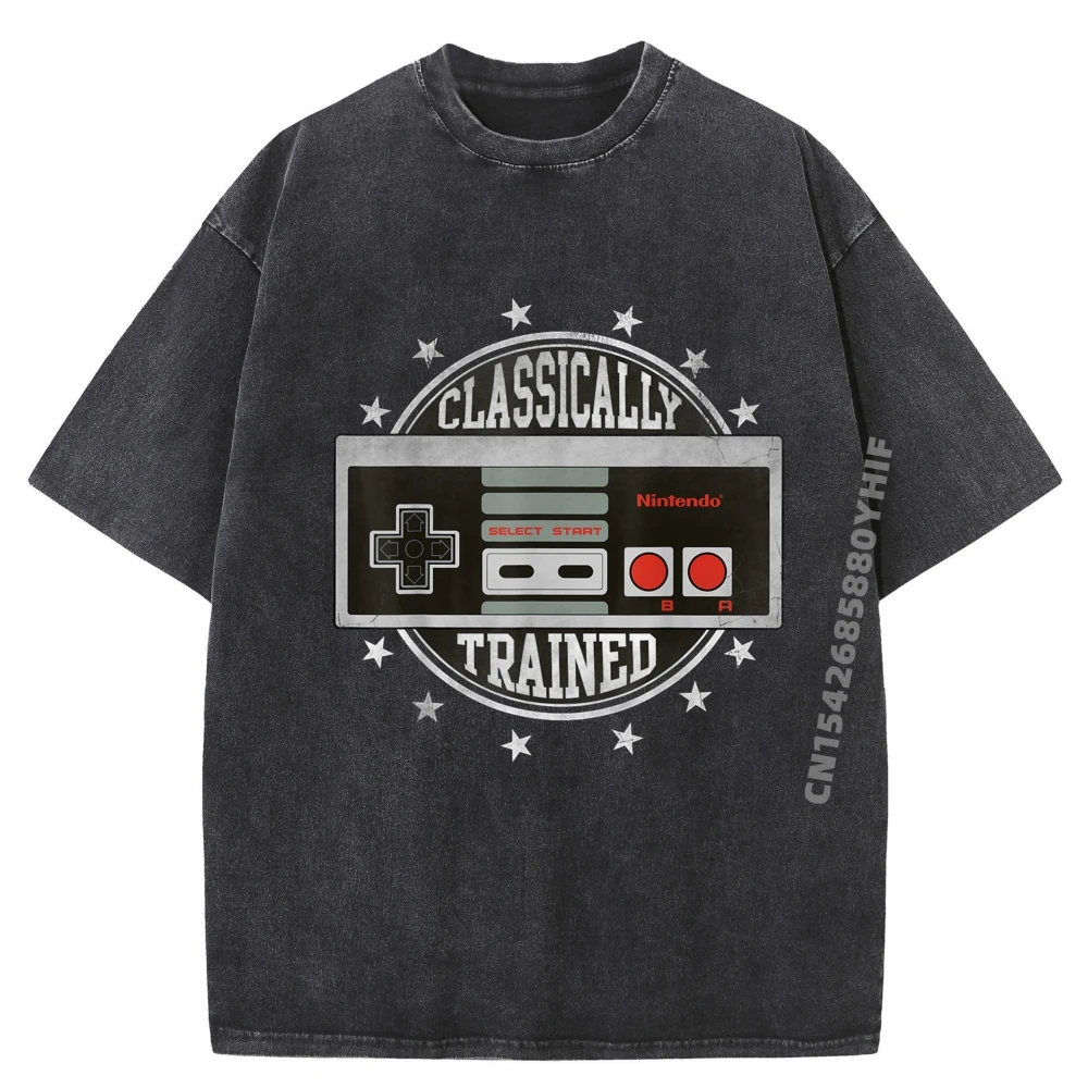 

Nes Controller Классически тренированная христианская футболка Мужская мужская рубашка с принтом Ретро стираная футболка