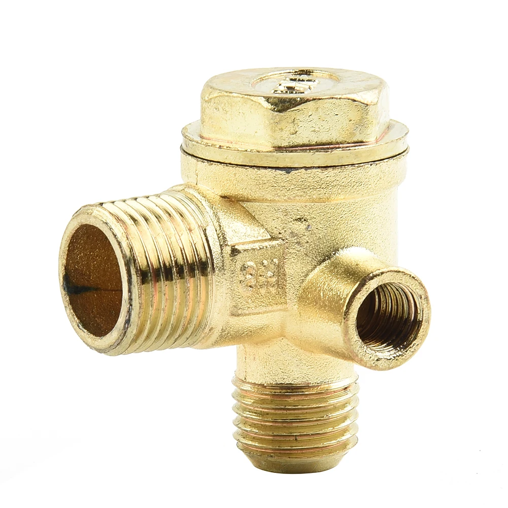 Tool Check Valve Piston Pump 7mm Zinc Alloy 14mm 1pcs 3 Port Check Valve Gold Male Thread Connector Tool 2022 New