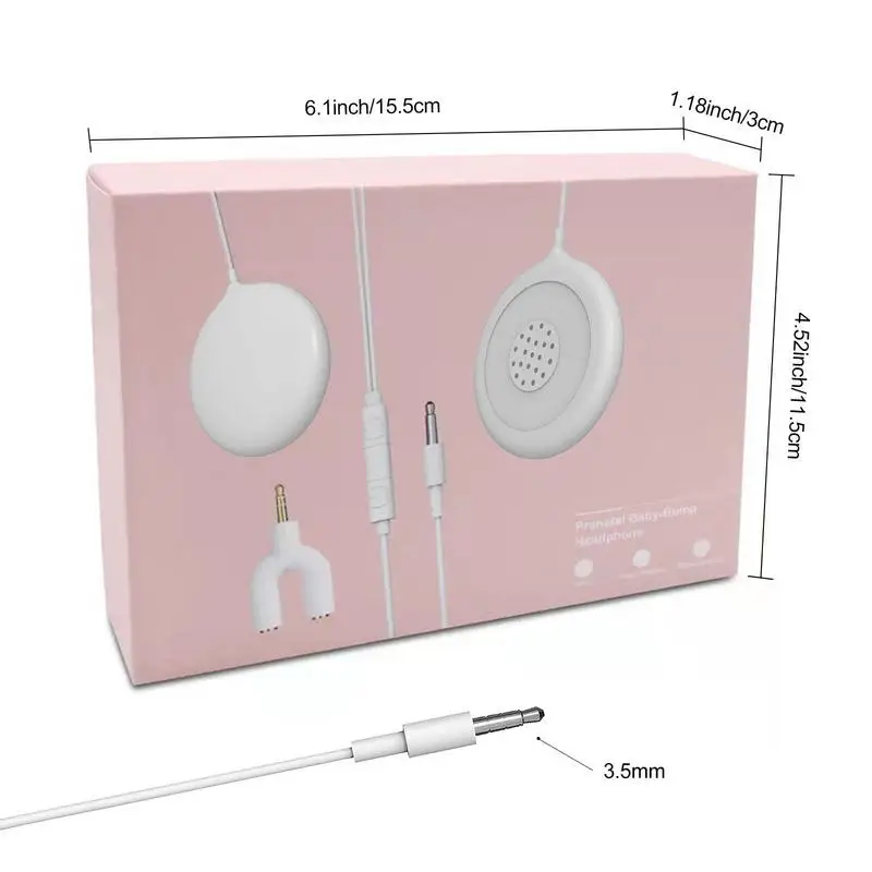 Pregnancy Belly Speaker Music Splitter Baby Belly Headphone During Pregnancy To Play Music To Baby In The Womb Safety Protector