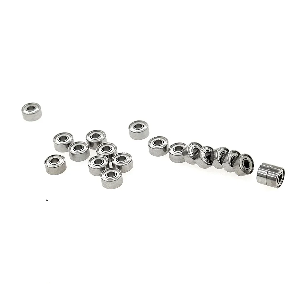 Veekaft High Precision Miniature Bearings MR73zz Without Cage Size 3mmx7mmx2mm  10pcs Suitable for Small Machinery