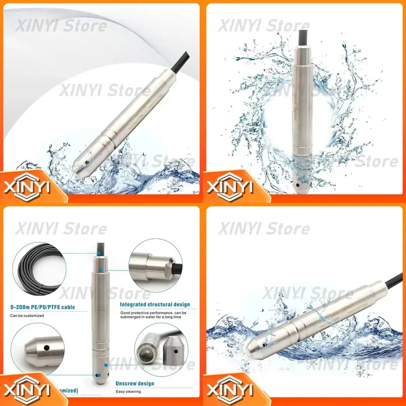 GLT530 Small Diameter 19mm Probe hydrostatic dam pond submersible pressure level sensor