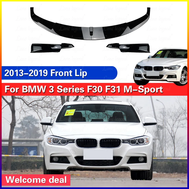 Car Diffuser Splitter Bumper Body kits For BMW 3 Series F30 F31 320i 328i 330i 335i M-Sport 2013-2019 Front Bumper Lip Spoiler