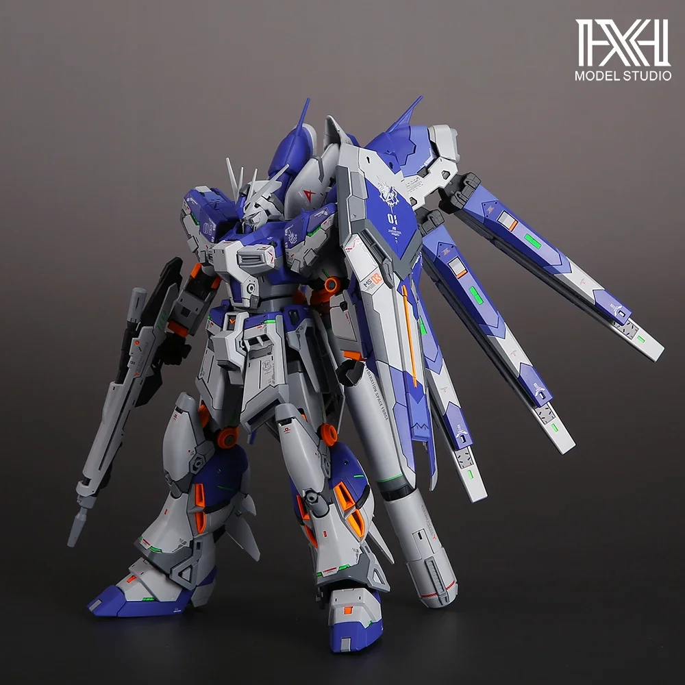 Spot Xinghai Bandai Rg Gundam Hi- ν  Gundam Amuro Ray Assembly Model Birthday Gift Gk Statue Desktop Decoration Cartoon Anime