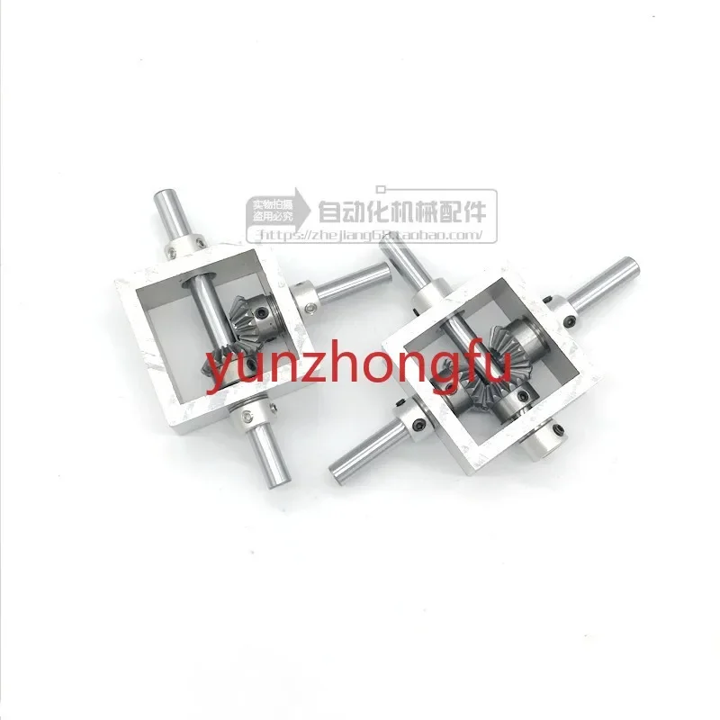 

Small Bevel Gear Angler 1:1 Mechanical Module Dual Output Shaft 90 Degree Right Angle Transmission Reversing Gearbox