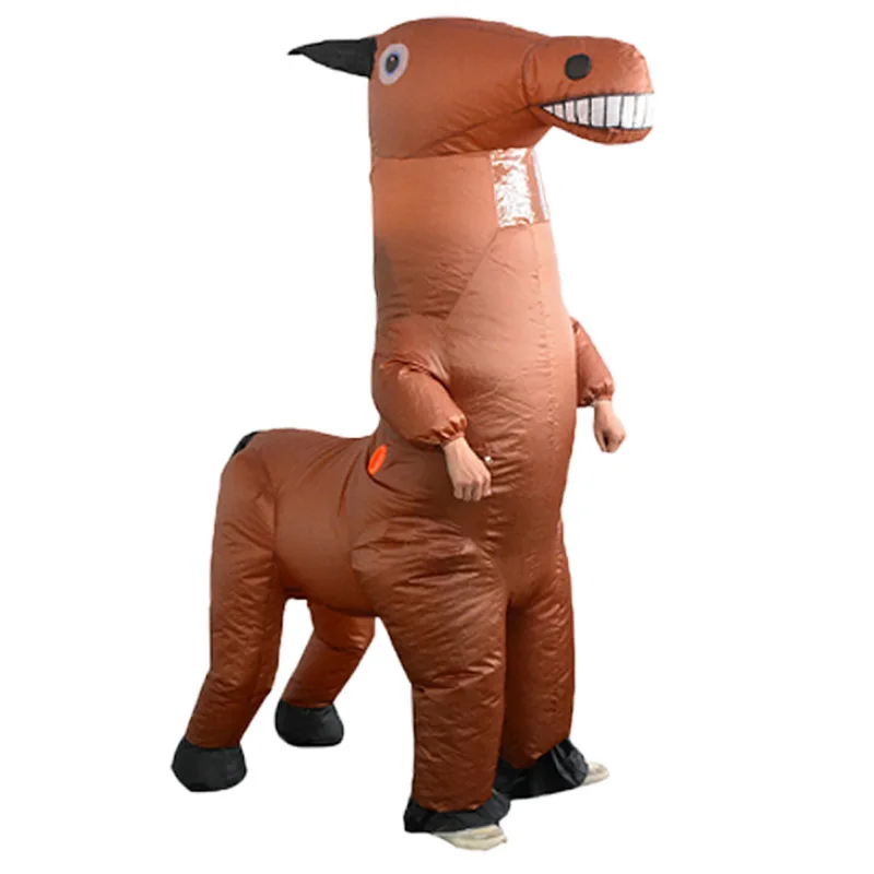 Costume Gonflable de Cosplay de Cheval d'Halloween, Vêtement de ixde Carnaval, de Festival, de Scène, de Dinosaure, pour Homme et Femme Adulte