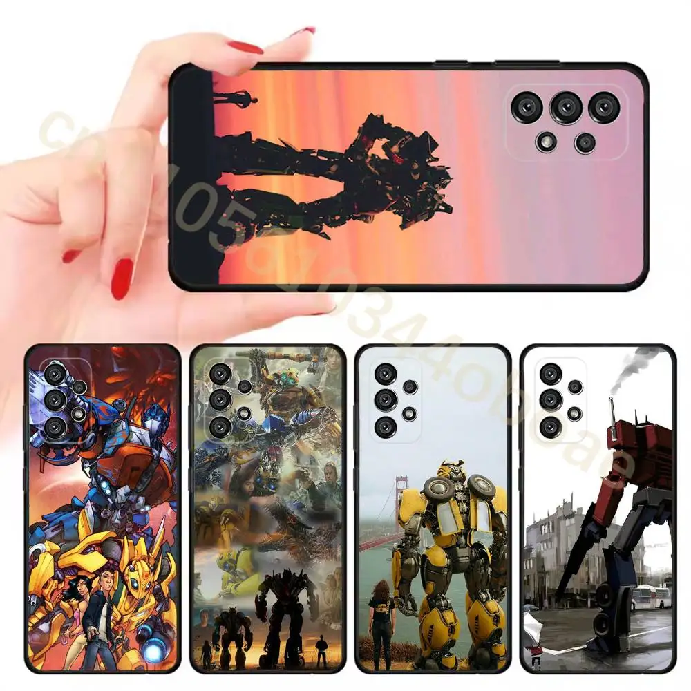 A-Autobots and H-Humans Phone Case For Samsung Galaxy A13,21s,22,31,32,52,53,71,80,A91 Soft Black Shell