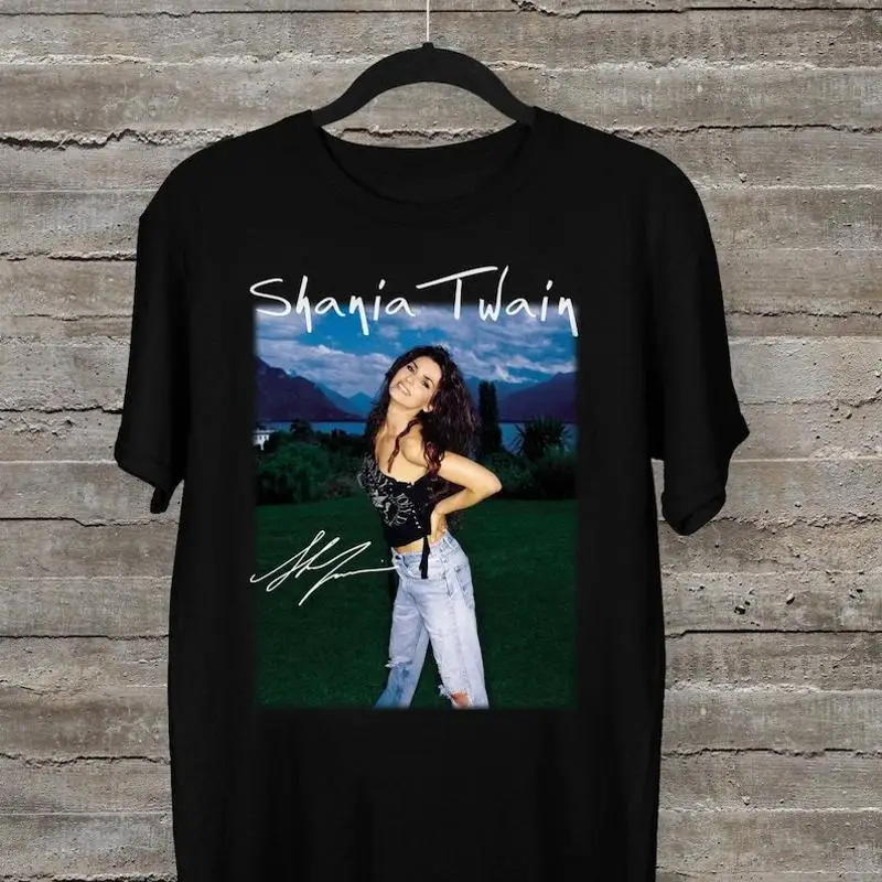 Nova camiseta de algodão exclusiva Shania Twain