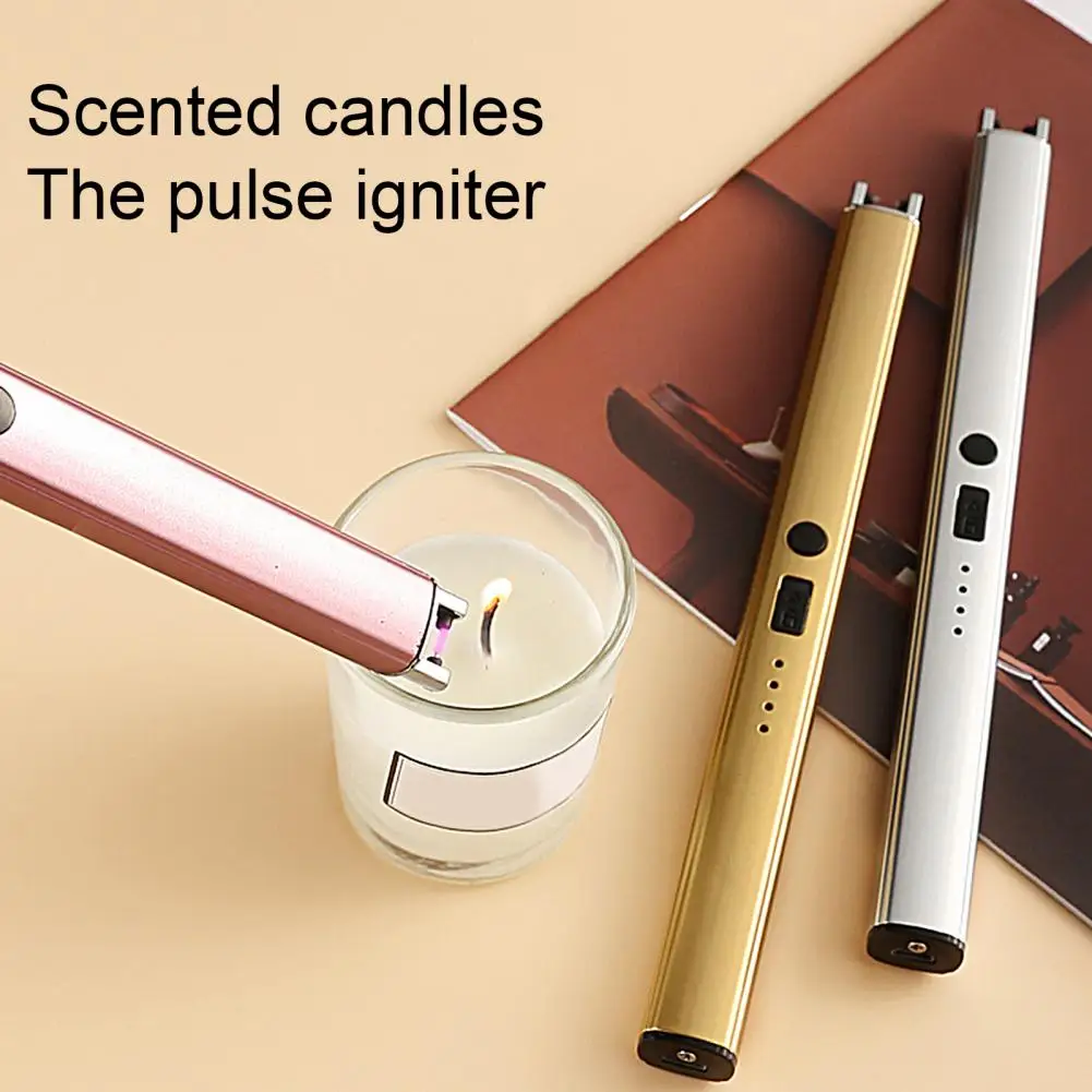 Pulse Igniter Long Handle Electric Igniter 7 Colors Energy saving Practical Scented Candle Electric Igniter