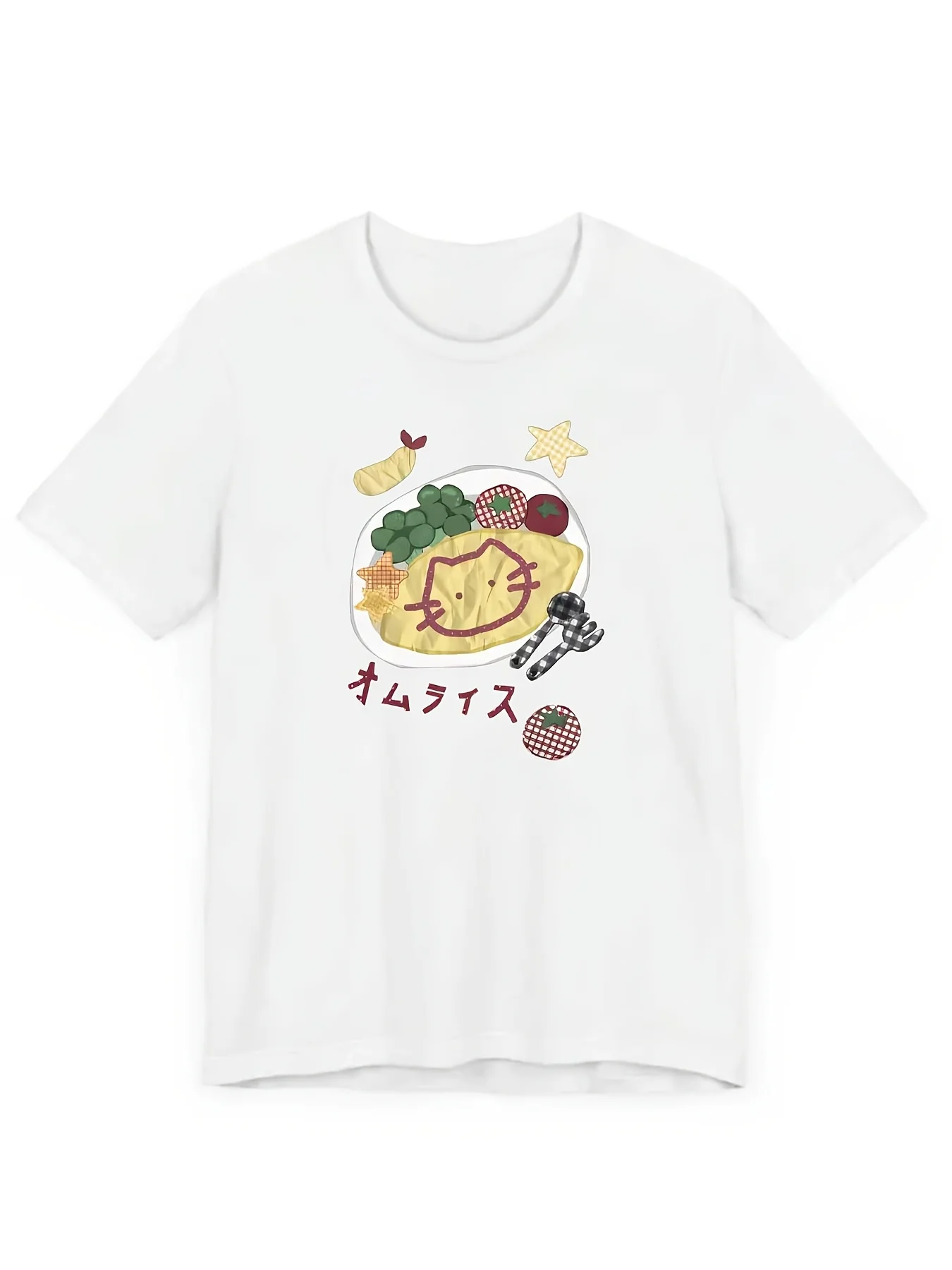2026 Summer New Women T-shirt Quirky Cartoon Cat Japanese Doodle Printed Clothing Funny Comfortable Home Comfortable Y2k Tops