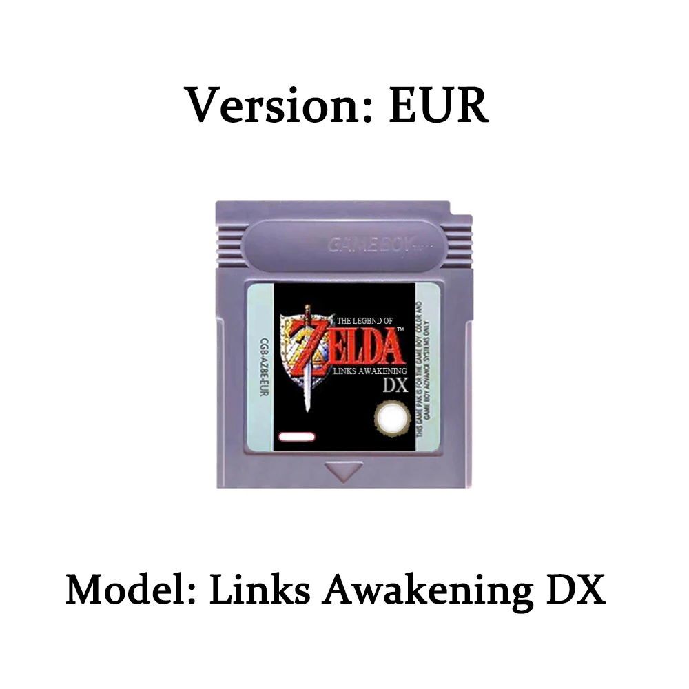 Zelda GBC Card 16 Bit Video Game Cartridge Console Card for Gameboy Awakening Oracle of Seasons Classic Game English Version view 4
