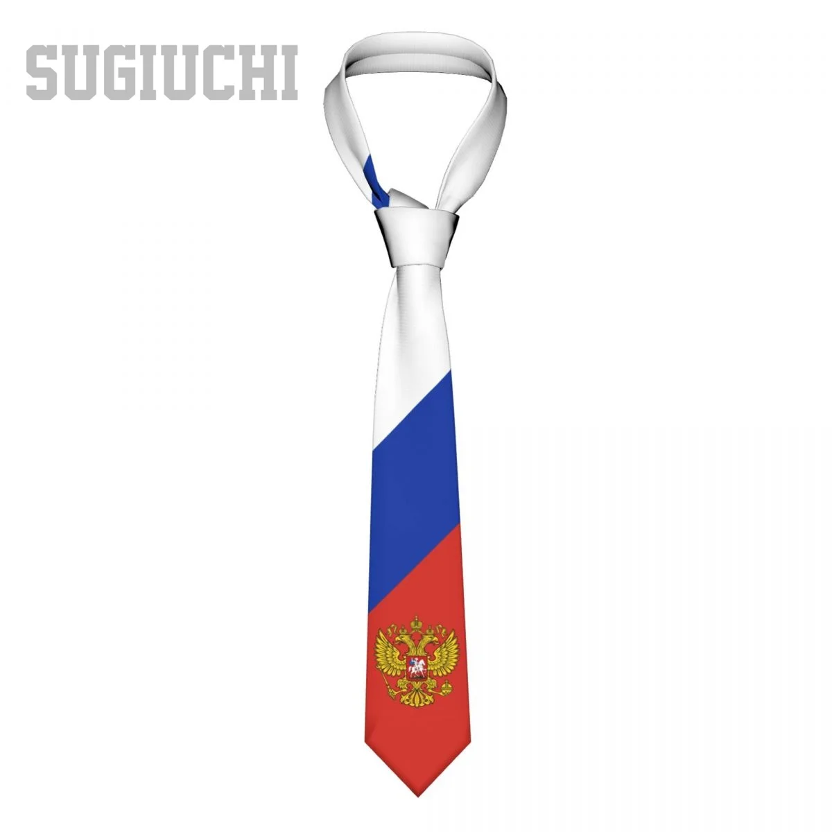 

Russia Flag Emblem Men Women Neck Ties Casual Plaid Tie Suits Slim Wedding Party Business Necktie Gravatas