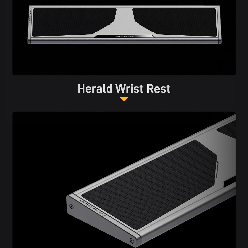 Zirnex ld teclado magnético descanso de palma metal descanso de pulso dividido teclado usinado anodizado acessórios tapete de mesa de escritório