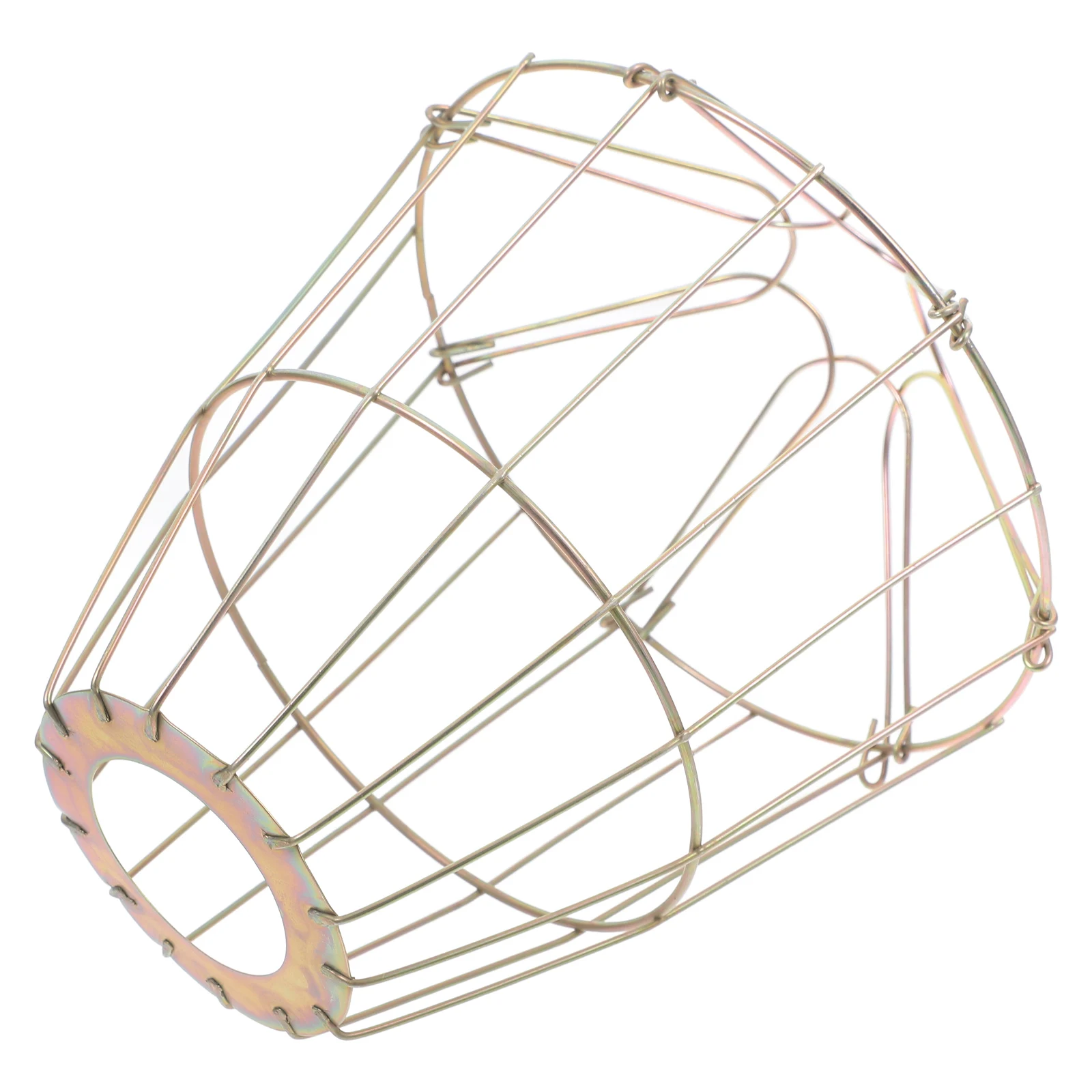 

E27 Lampshade Guard Iron Bulb Cover Hollow Cage Replacement Shades Vintage Light Wire Compatible Durable Safe Prevention Design